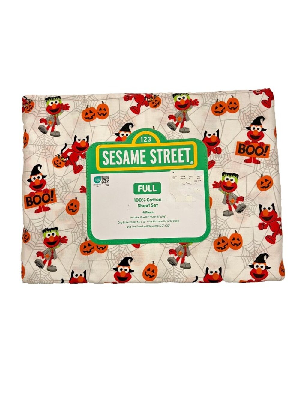 Sesame Street Elmo Halloween Sheet Set - Sz Full - NWT